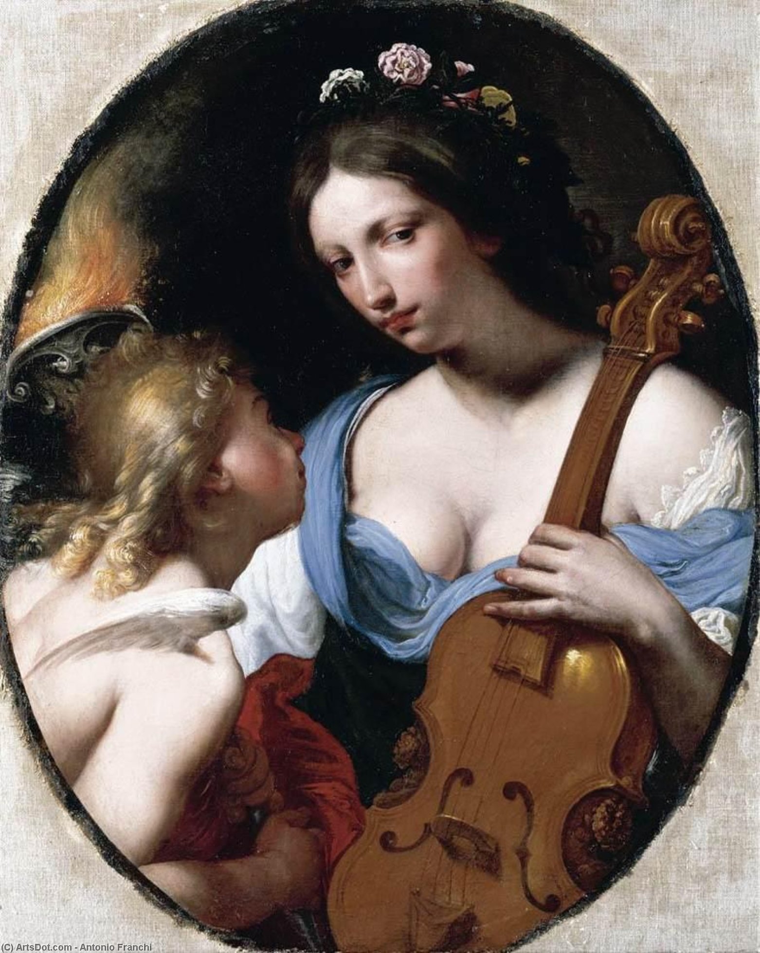 Personification Of Music (st Cecilia) — Antonio Franchi