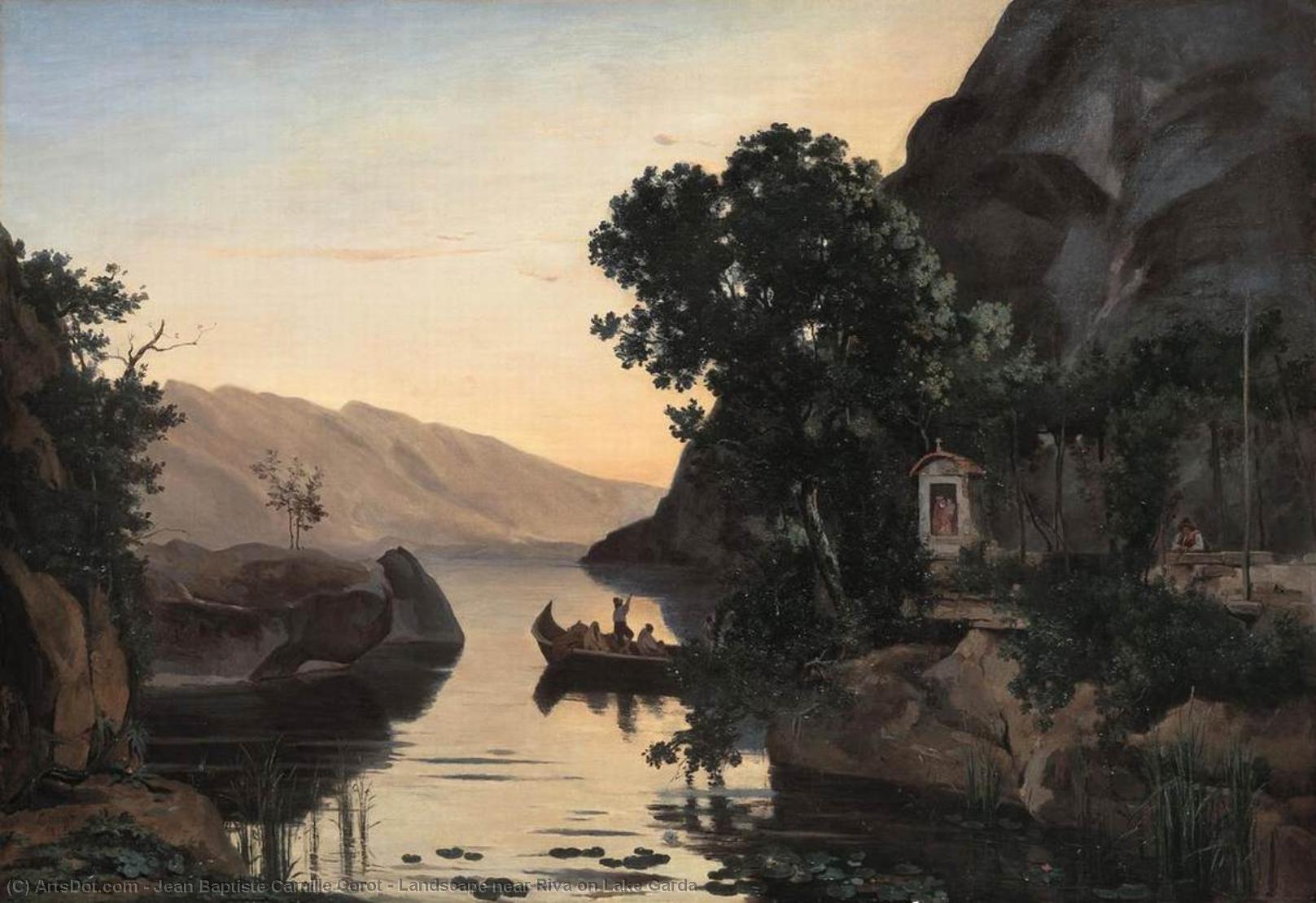 Landscape Near Riva On Lake Garda — Žan-batist Kamil Korote