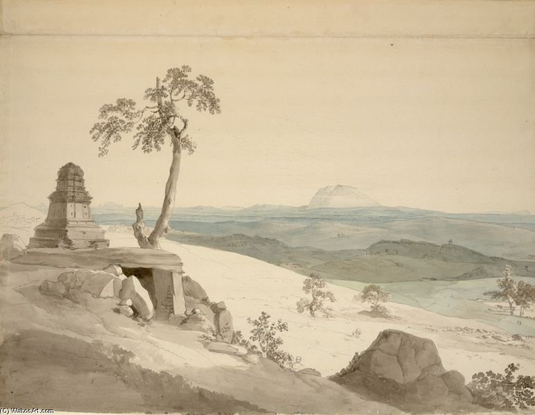 Temple Near Benares — Thomas And William Daniell