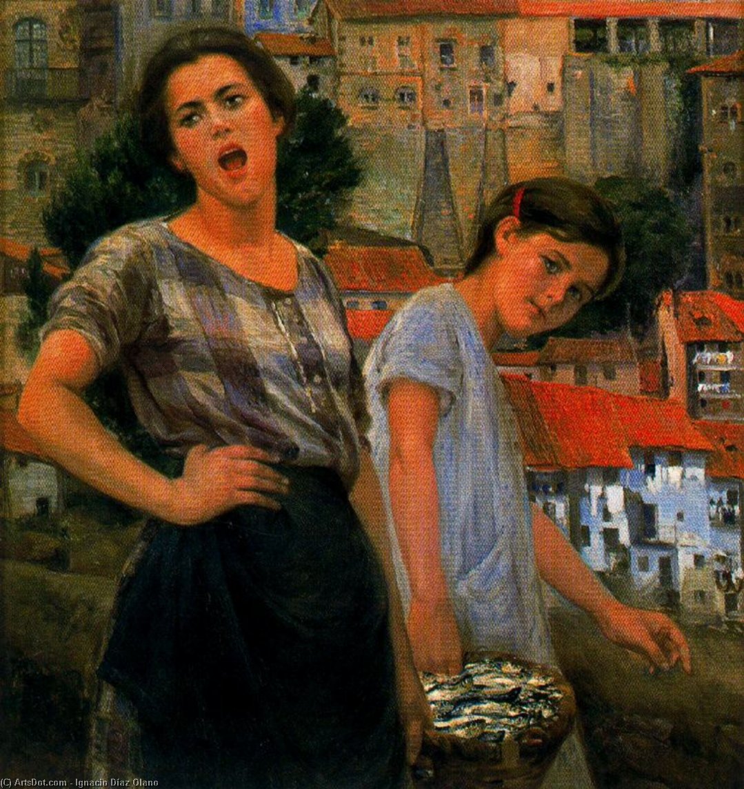 Mujer Cantando — Игнасио Диас Олано
