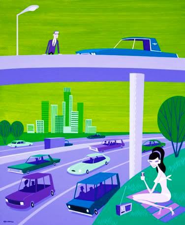 Venus Of The Underpass — Josh Agle (shag)