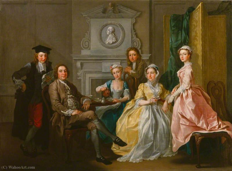 Jonathan Tyers And His Family — Francis Hayman