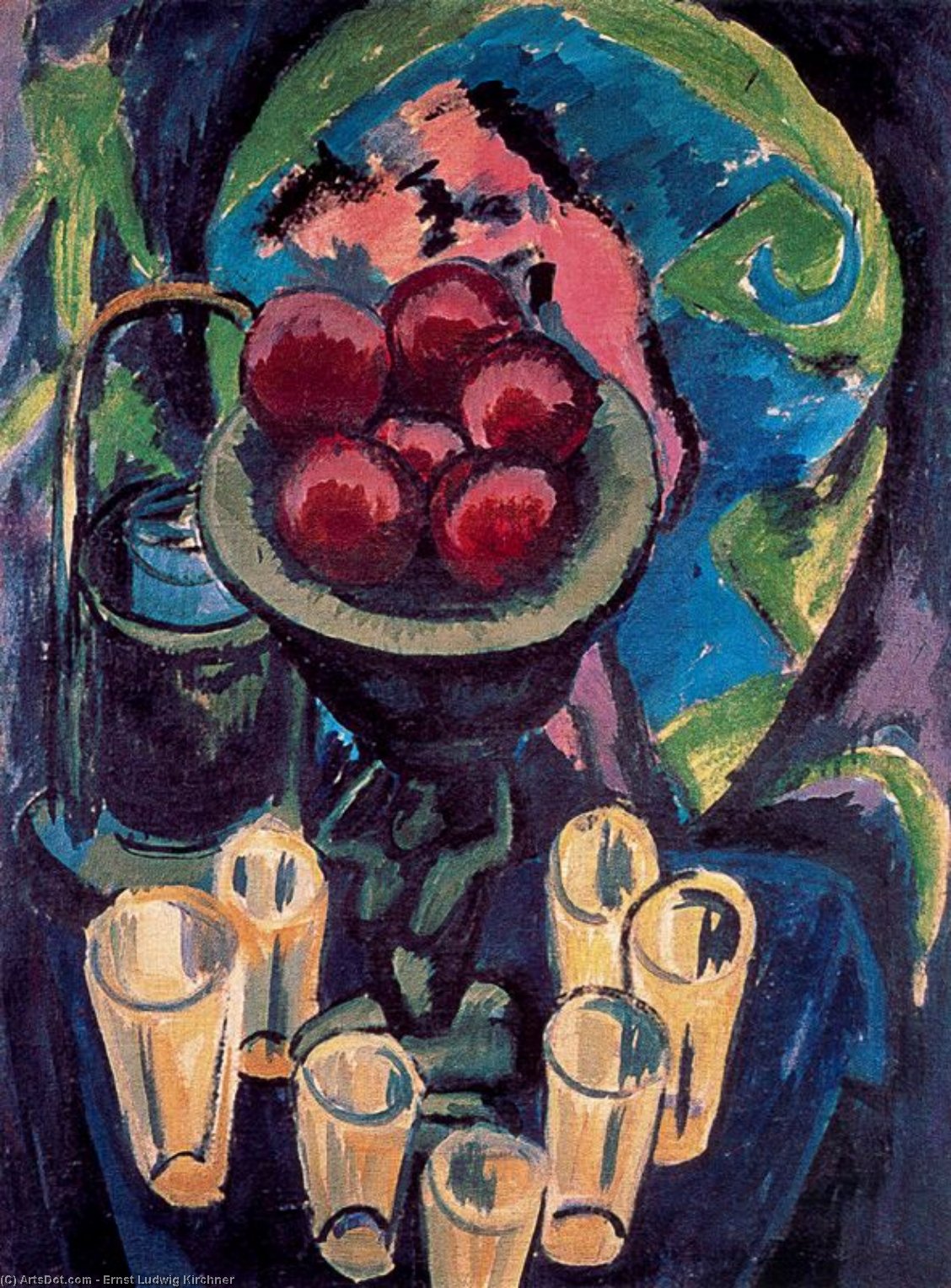 Still Life With Bichier — Ernst Ludwig Kirchner
