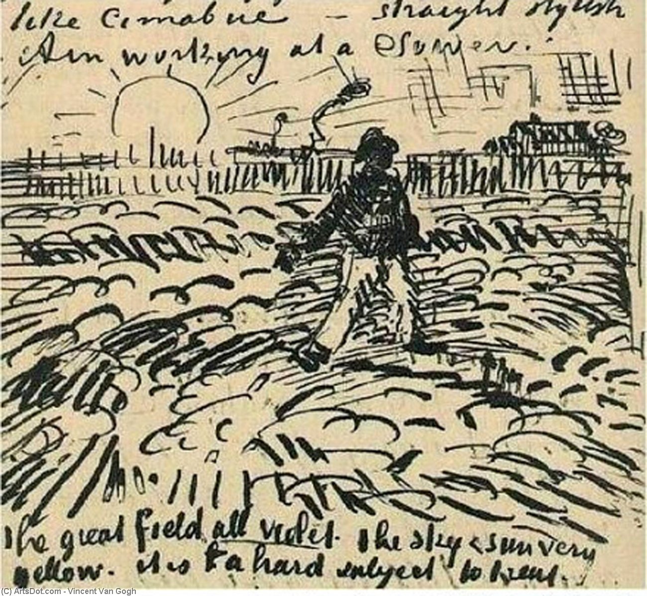 Sower With Setting Sun — フィンセント・ファン・ゴッホ