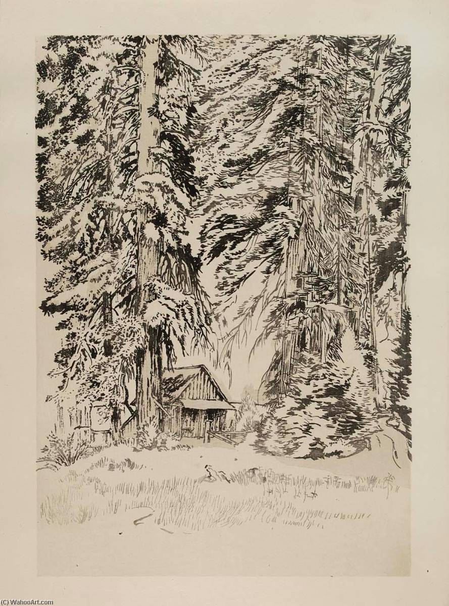Evening At Carl Inn (progressive Proof No.9) — Chiura Obata