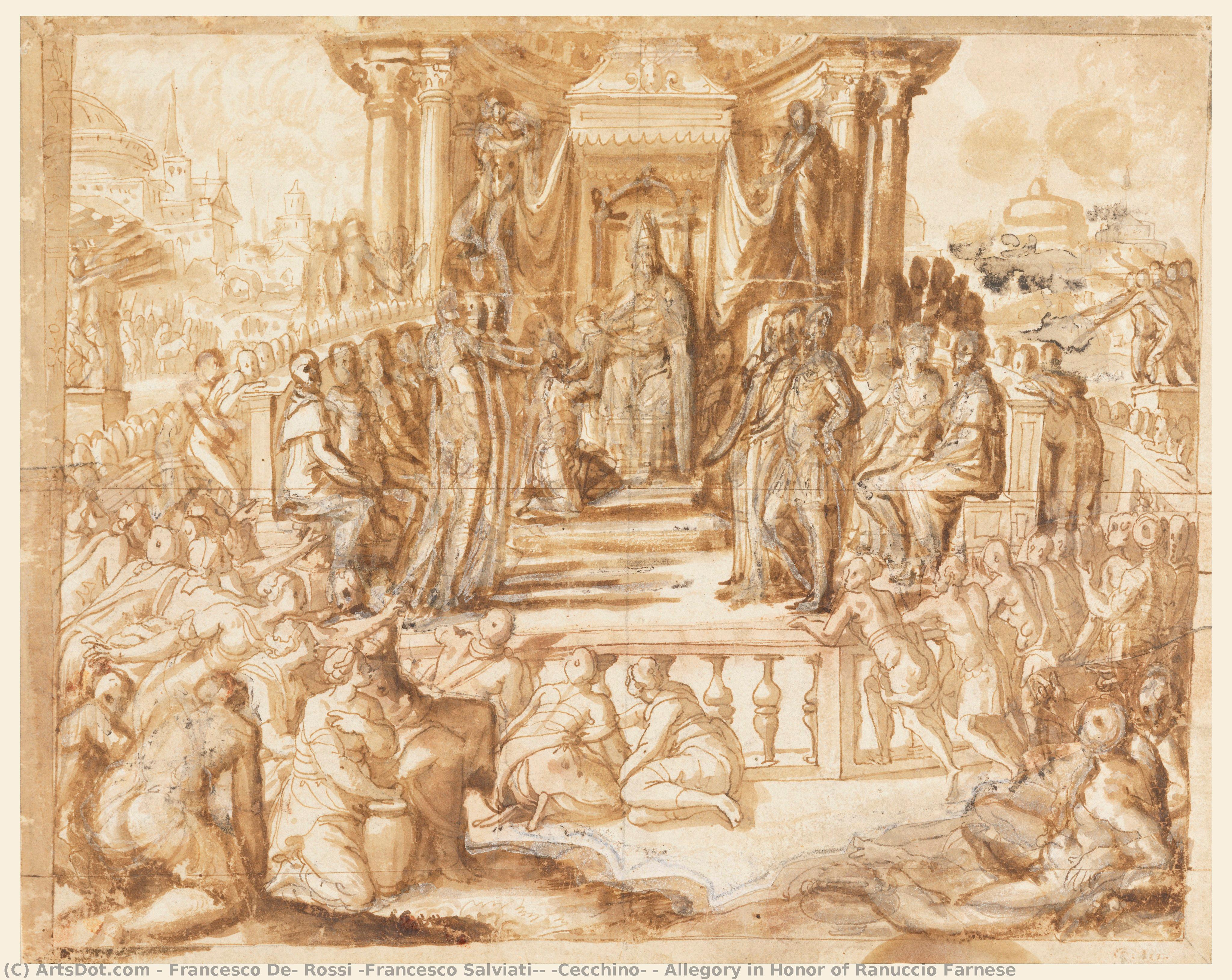 Allegory In Honor Of Ranuccio Farnese — Francesco De Rossi (francesco Salviati) (cecchino)