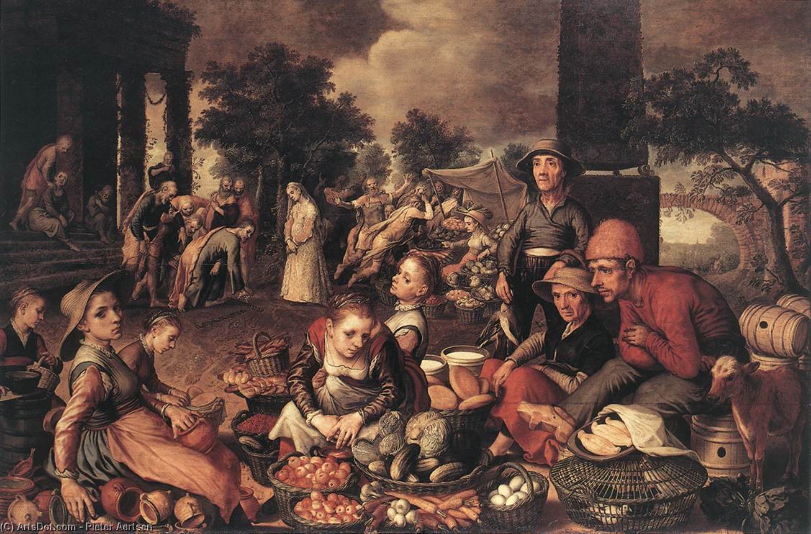 Christ And The Adulteress — Pieter Aertsen