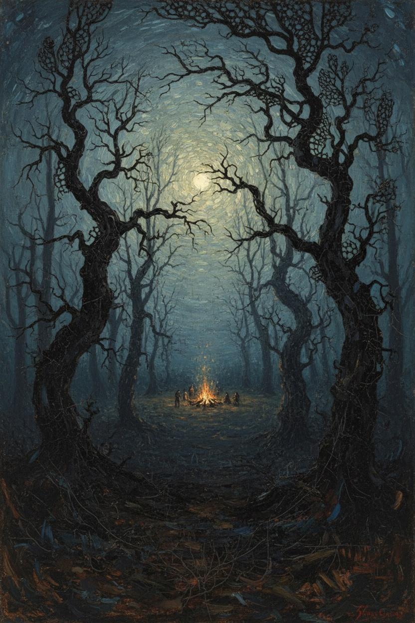 Embers Of The Silent Watch: A Nocturnal Sanctuary — Clément Delorme