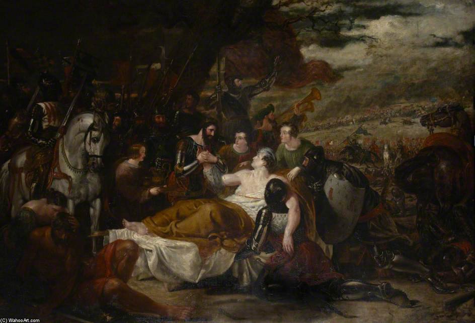 Black Prince Thanking Lord James Audley At Poictiers — Benjamin Robert Haydon