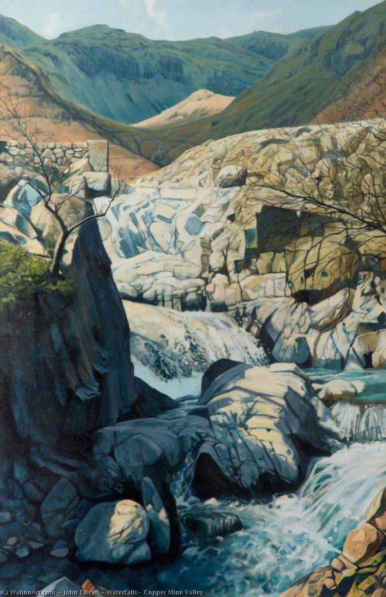 Waterfalls, Copper Mine Valley — John Cheall