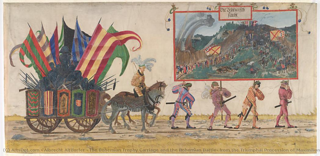 The Bohemian Trophy Carriage And The Bohemian Battle, From The Triumphal Procession Of Maximilian I — Albrecht Altdorfer