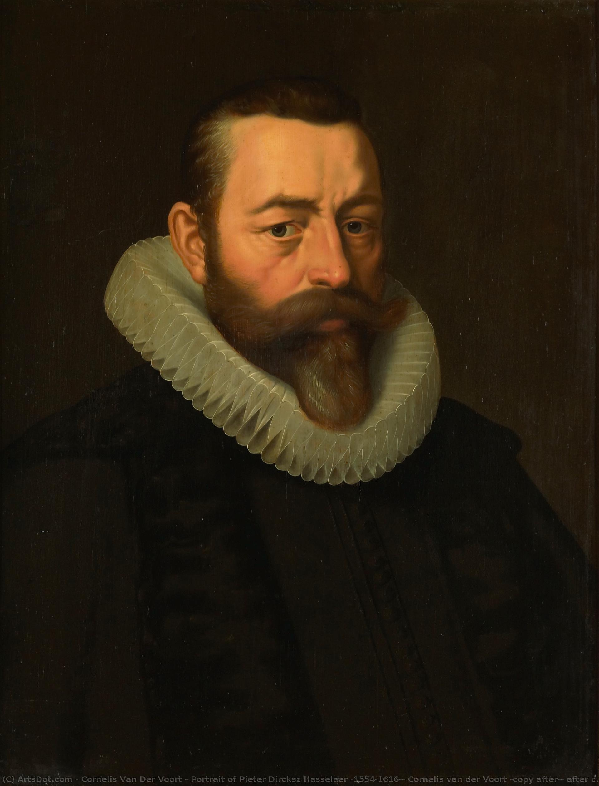 Portrait Of Pieter Dircksz Hasselaer (1554-1616), Cornelis Van Der Voort (copy After), After C. 1610 — Cornelis Van Der Voort