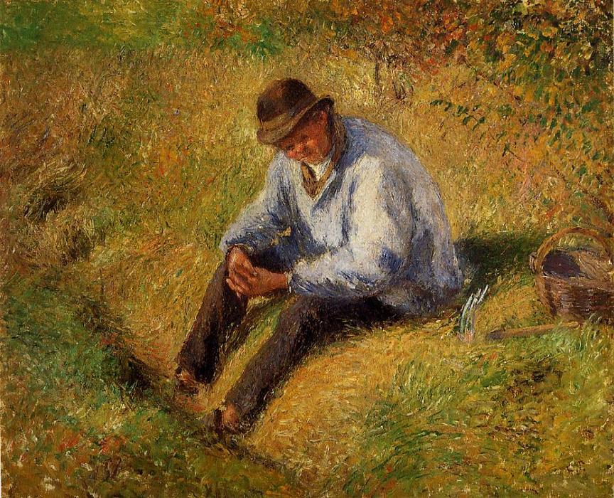 Pere Melon Resting — Камиль Писсарро
