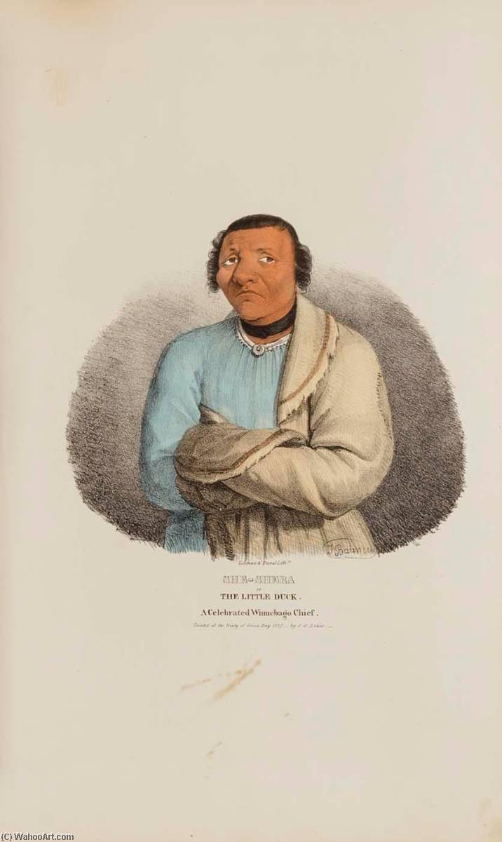 She Sheba Or The Little Duck A Celebrated Winnebago Chief, From The Aboriginal Portfolio — James Otto Lewis