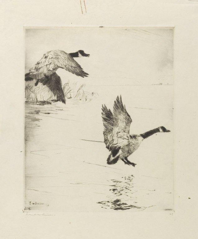 Geese Alighting — Frank Weston Benson