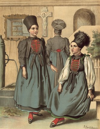 German Costume Vorarlberg Montafonthal — Albert Kretschmer