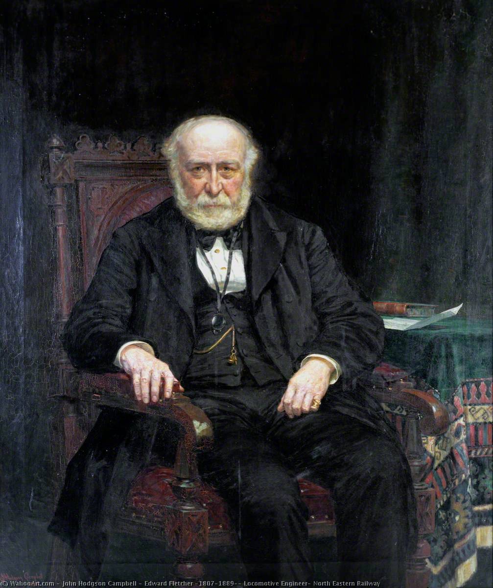 Edward Fletcher (1807–1889), Locomotive Engineer, North Eastern Railway — John Hodgson Campbell