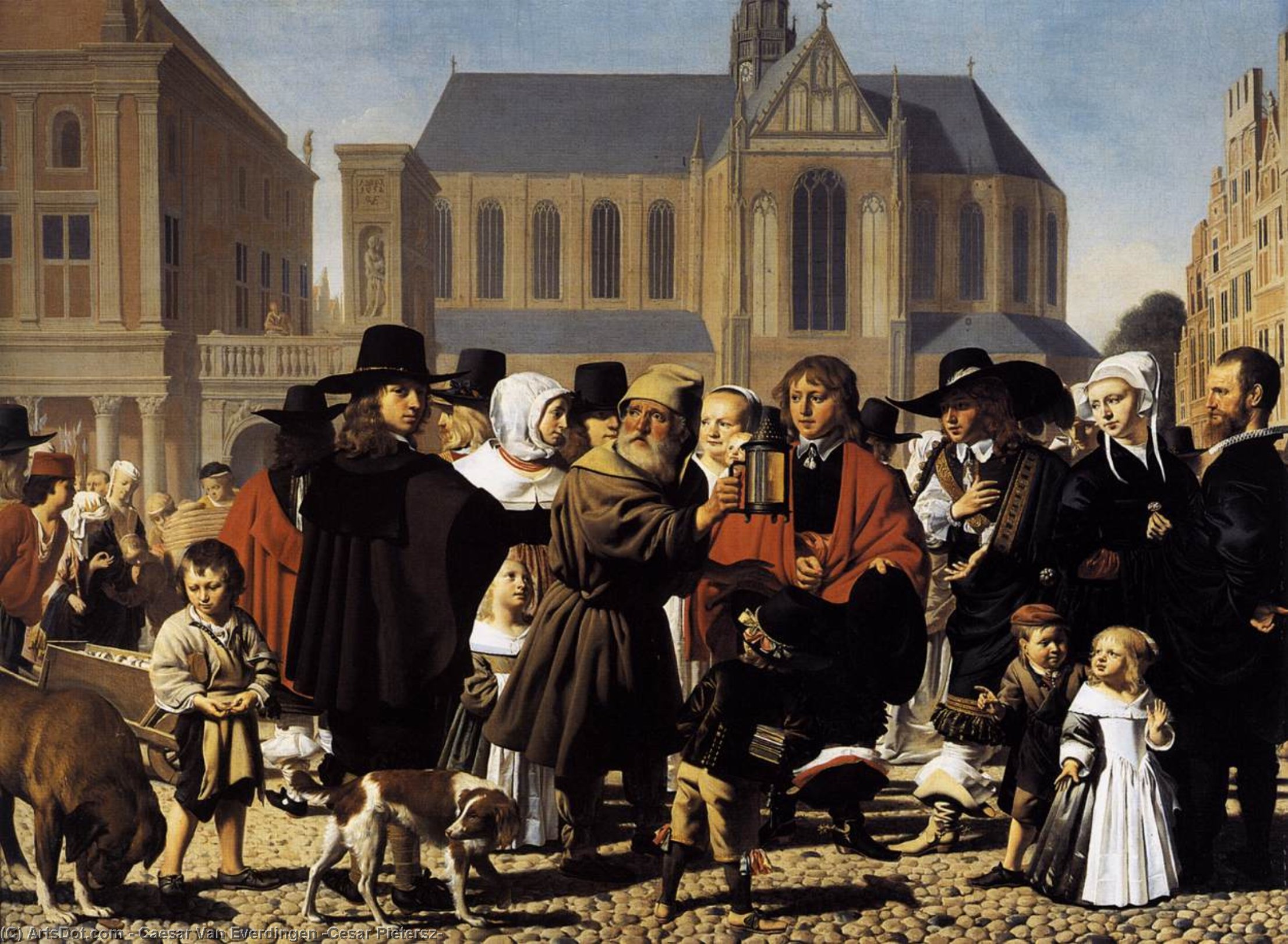 Diogenes Seeks A True Man — Caesar Van Everdingen (cesar Pietersz)