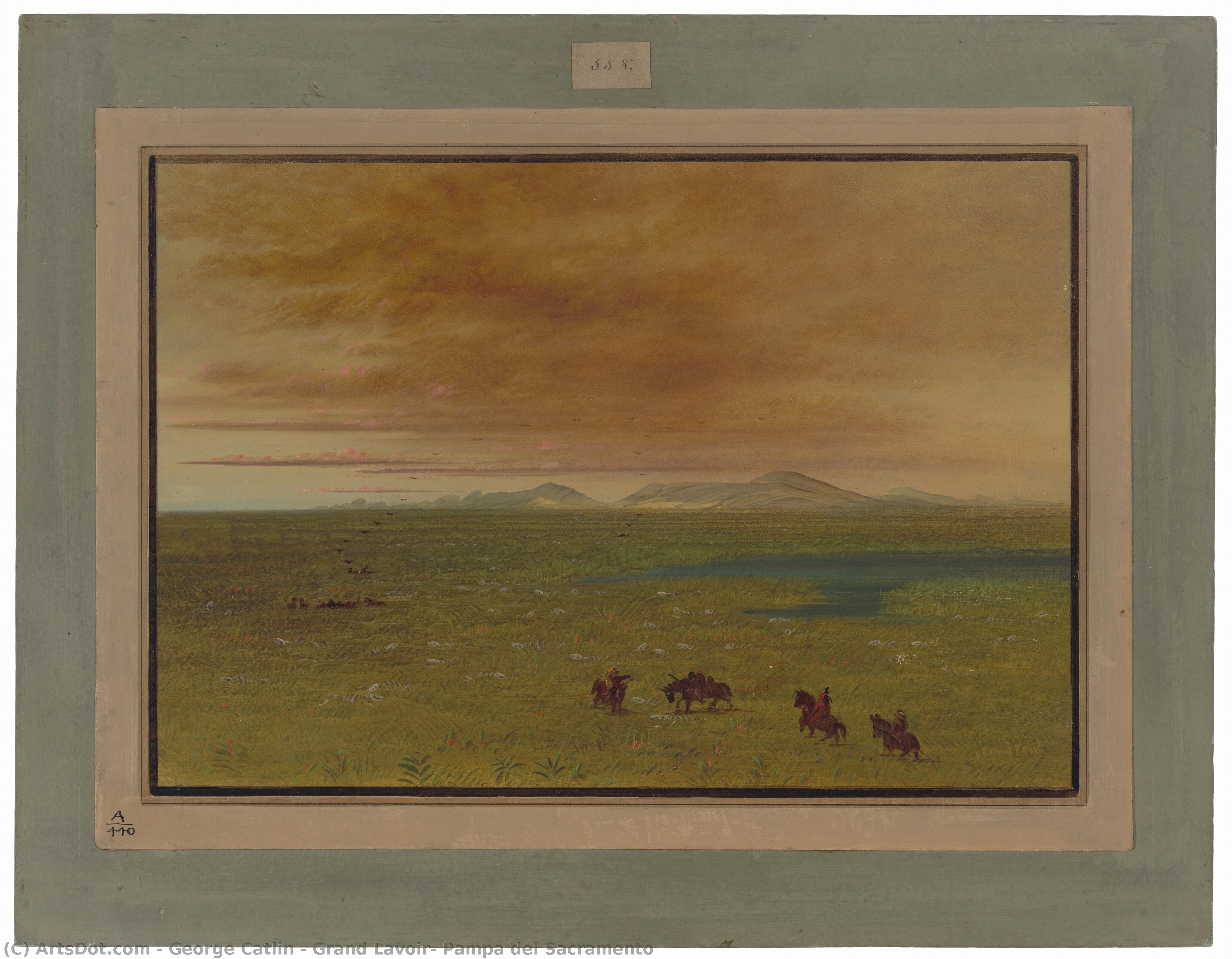 Grand Lavoir, Pampa Del Sacramento — George Catlin