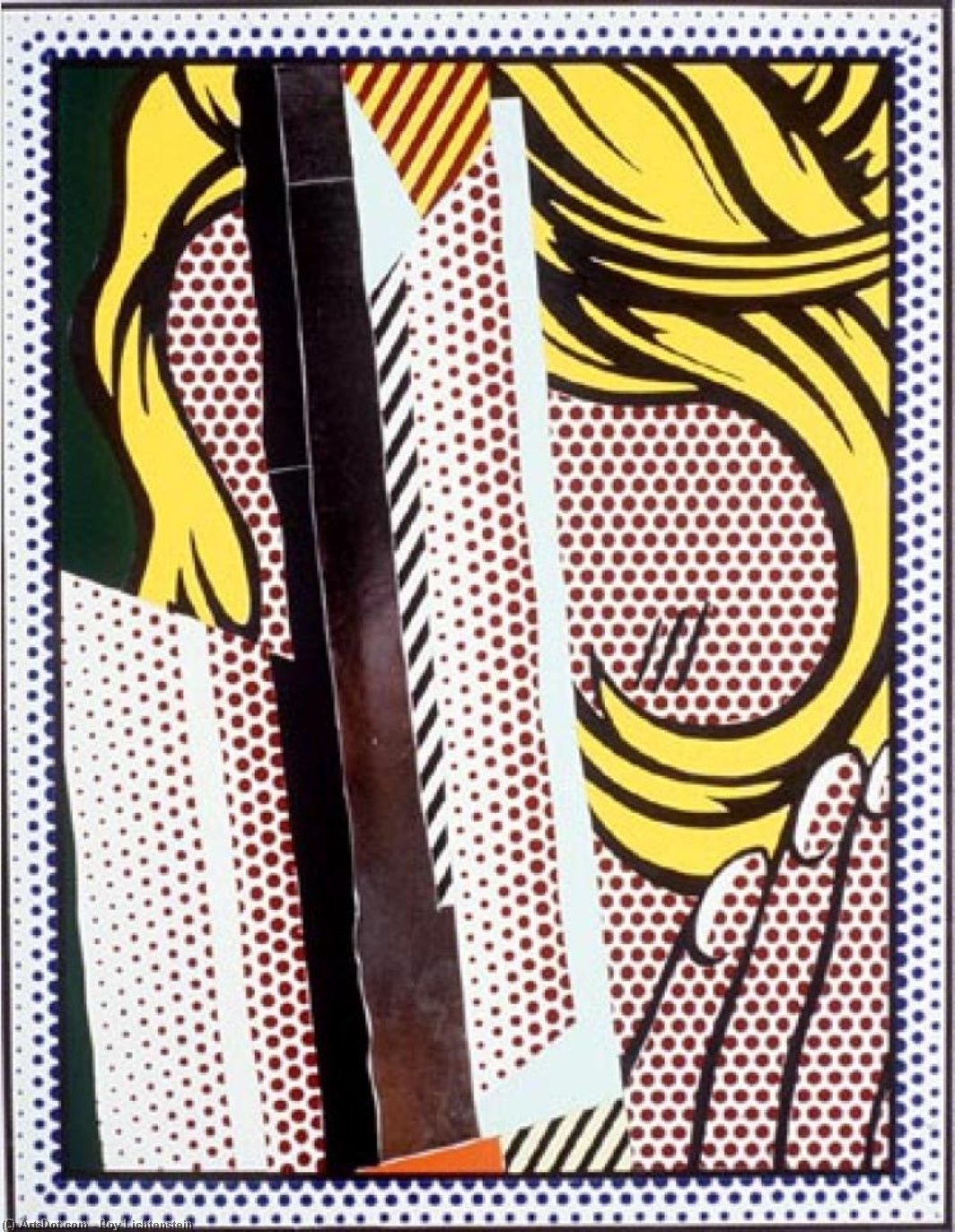 Collage For Reflections On Hair — Roy Lichtenstein