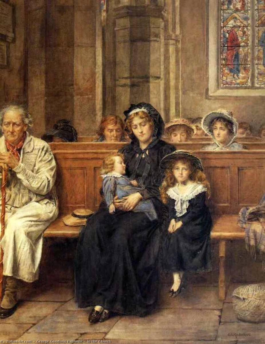 In The Church — George Goodwin Kilburne