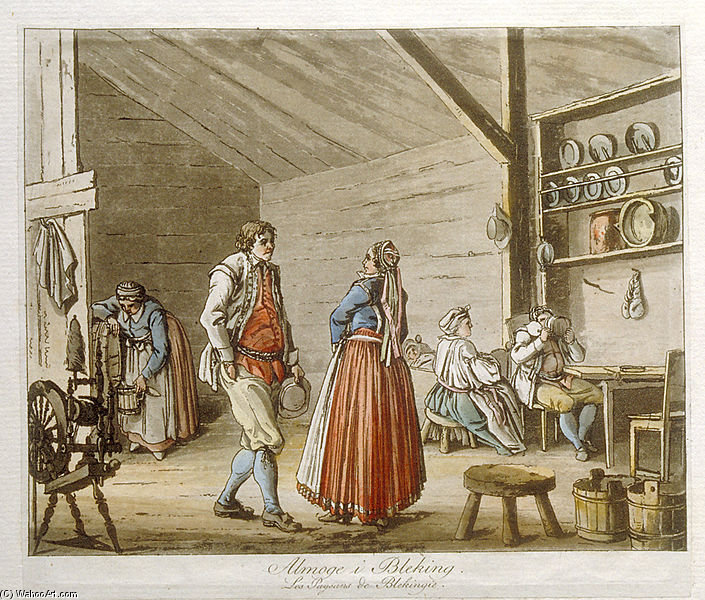 Country People In Blekinge, Sweden — Pehr Hilleström