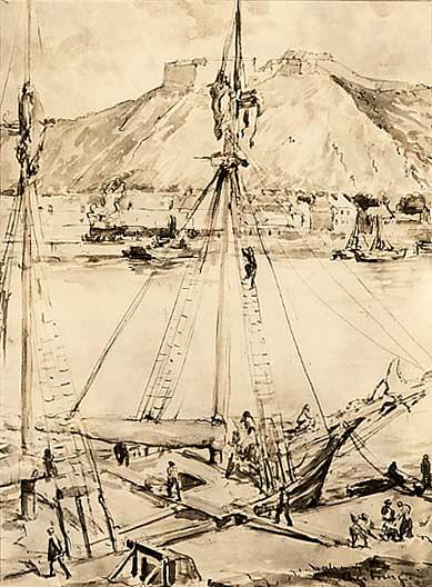 Cherbourg, (painting) — Mahonri Young