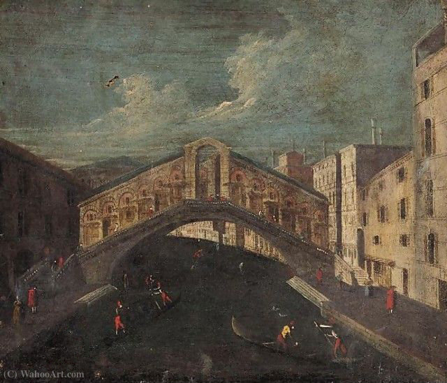 Venice, A View Of The Rialto Bridge — Francesco Albotto