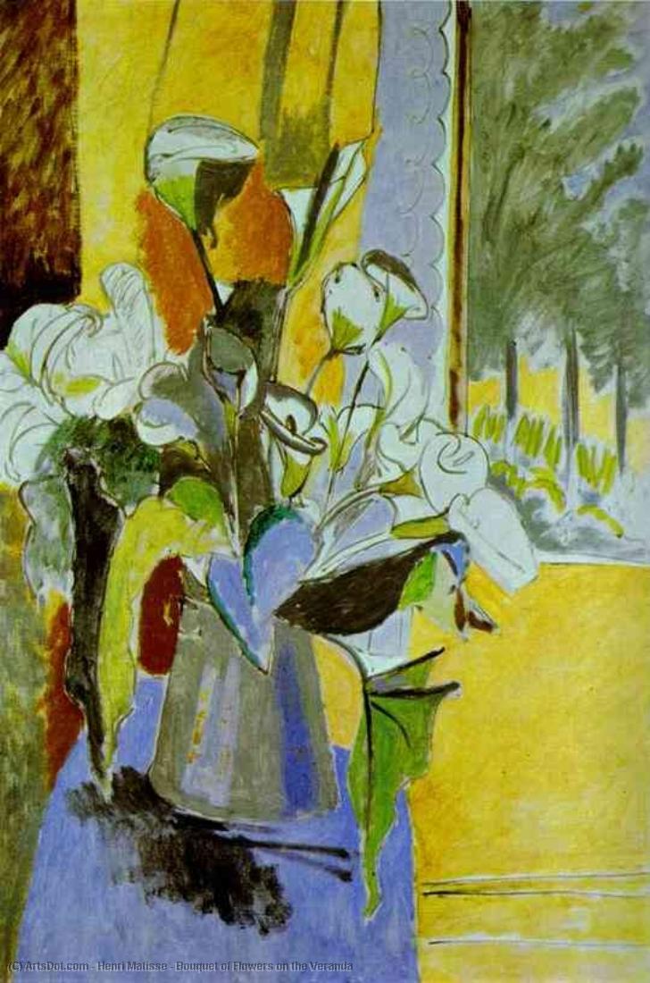 Bouquet De Flores En El Porche — Henri Matisse