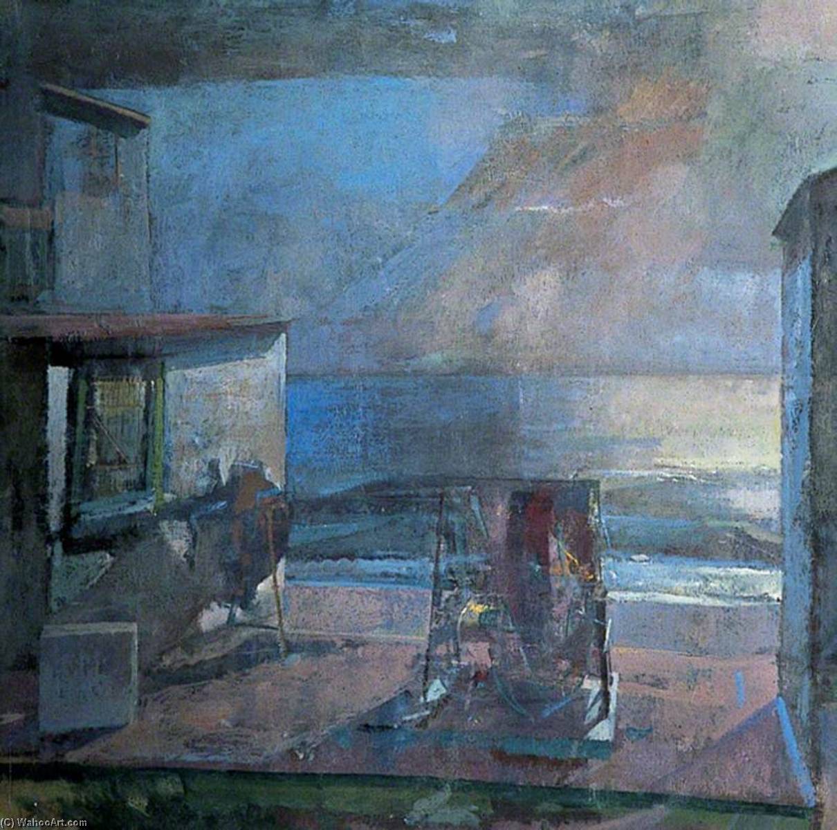 Hythe Beach (with Winding Gear) — Frederick Cuming