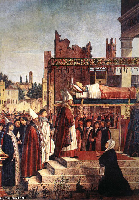 Martyrdom Of The Pilgrims And The Funeral Of St Ursula (detail) — Vittore Carpaccio