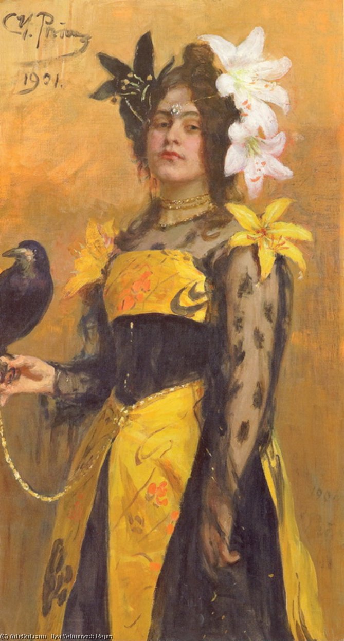 Portrait Of Lydia Kuznetsova — Ilja Jewgenjewitsch Repin