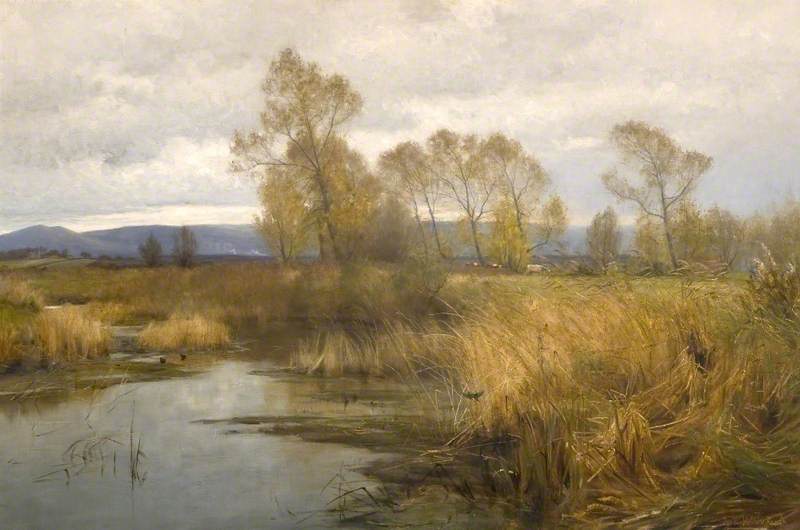 The Purbeck Hills From The River Frome, Dorset — Frederick William Newton Whitehead