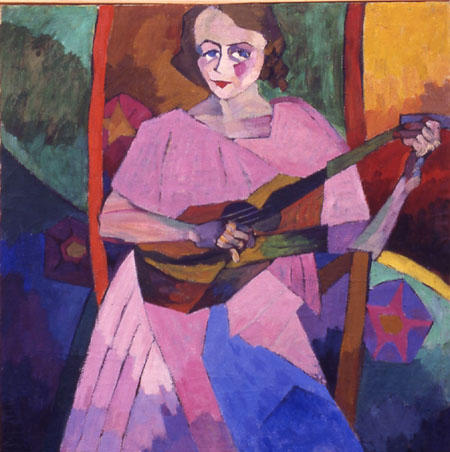 Woman With Guitar — Aristarkh Vasilevich Lentulov