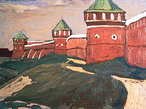 Suzdal. Walls Of Saviour-euthimius Monastery — Nicholas Roerich