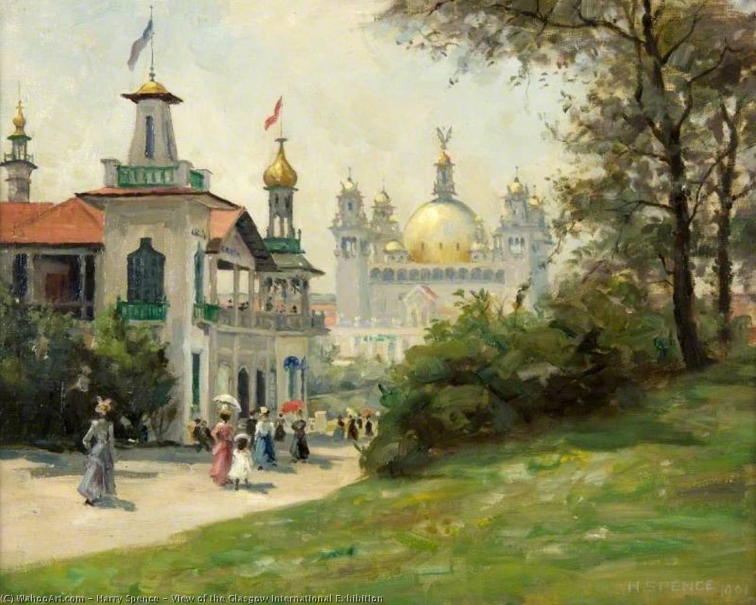 View Of The Glasgow International Exhibition — Harry Spence