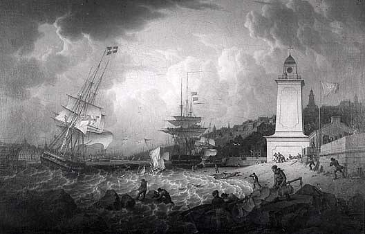 North Shields, England, (painting) — Robert W. Salmon