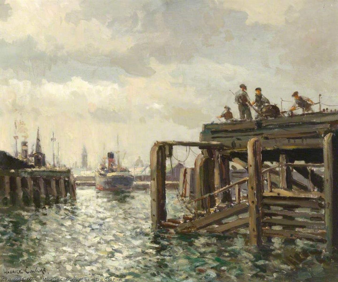 The Old Pier — Maurice Canning Wilks