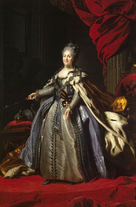 Portrait Of Catherine Ii Of Russia — Fyodor Stepanovich Rokotov