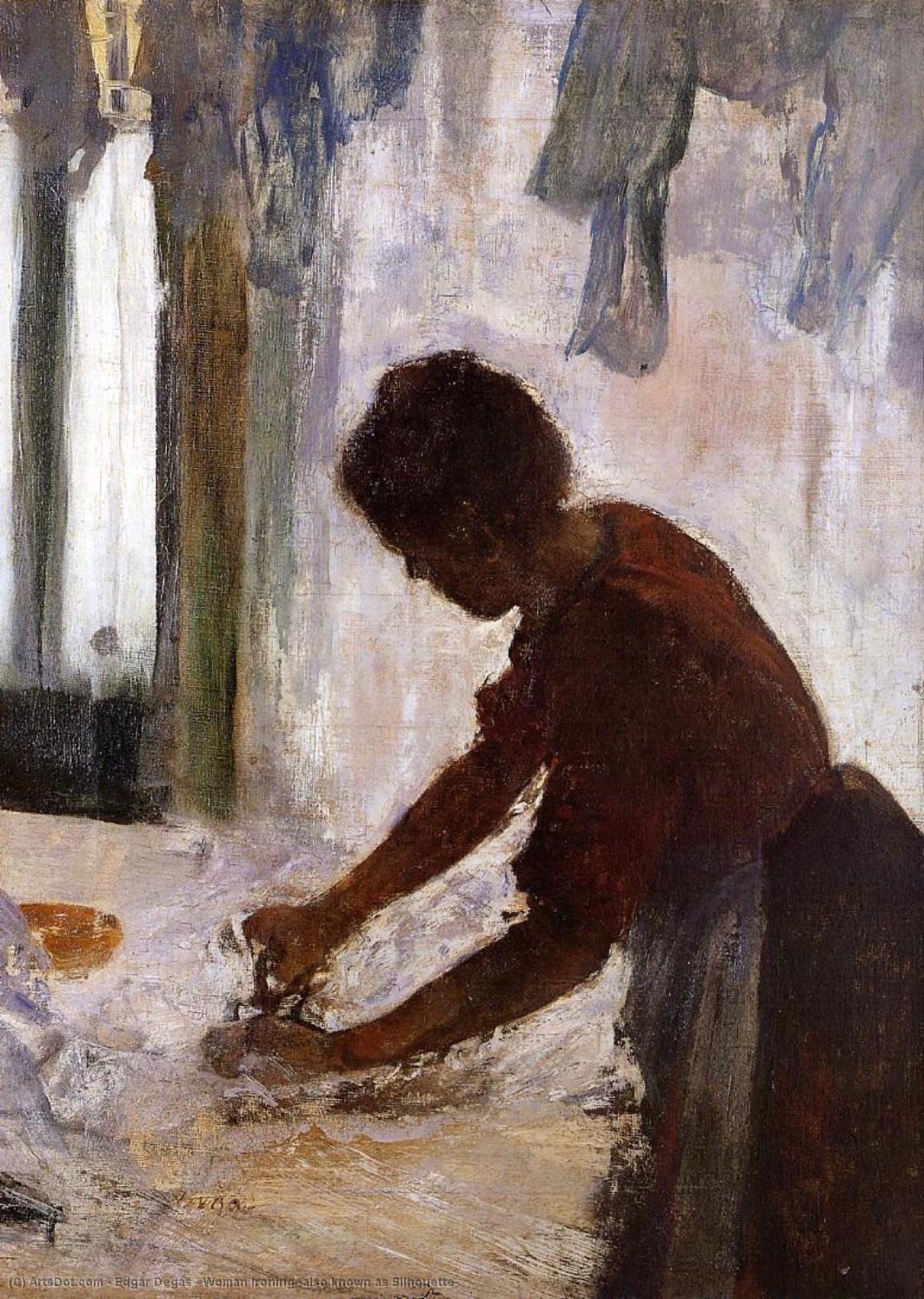 Woman Ironing (also Known As Silhouette) — Edgar Degas