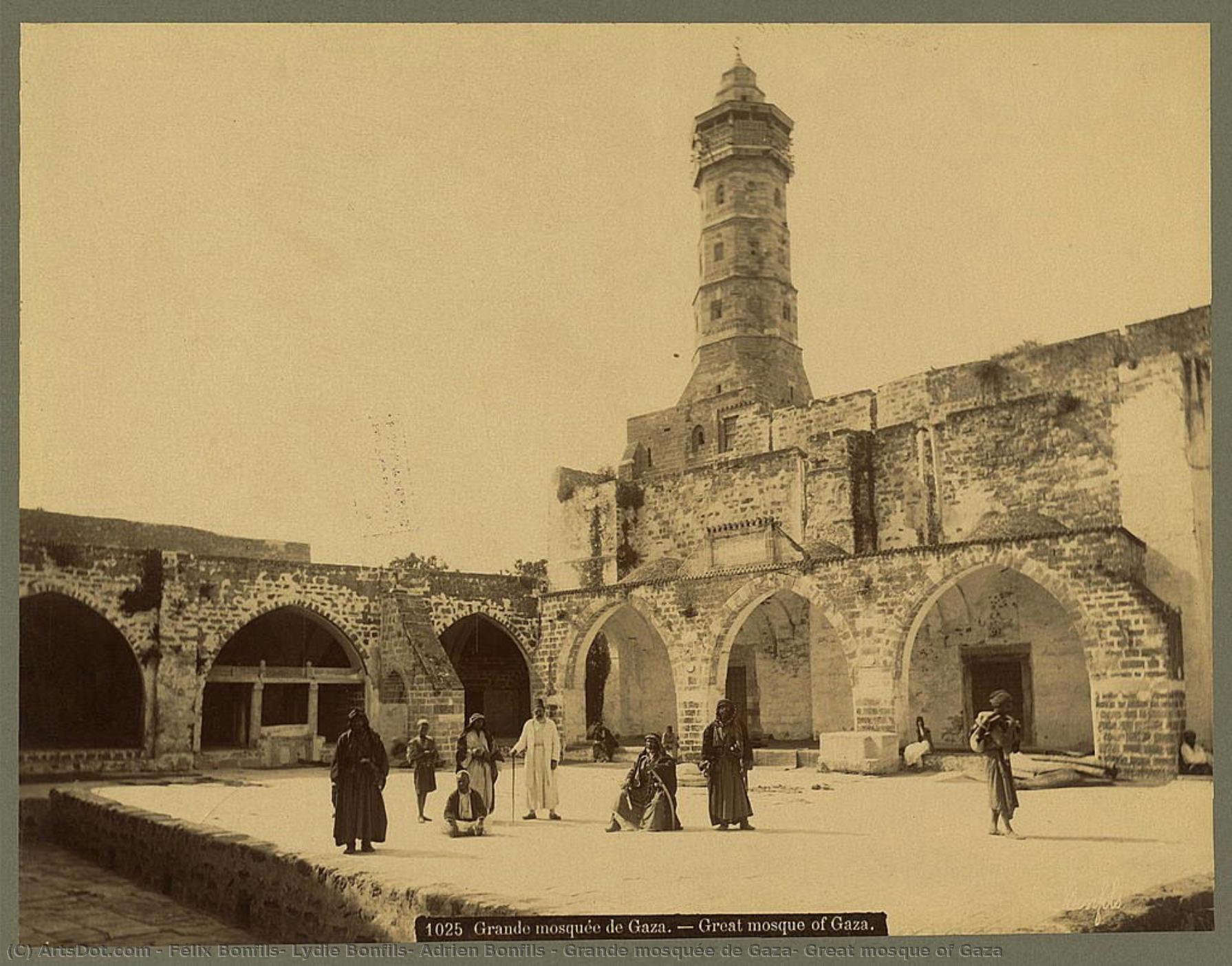 Grande Mosquée De Gaza, Great Mosque Of Gaza — Félix Bonfils, Lydie Bonfils, Adrien Bonfils