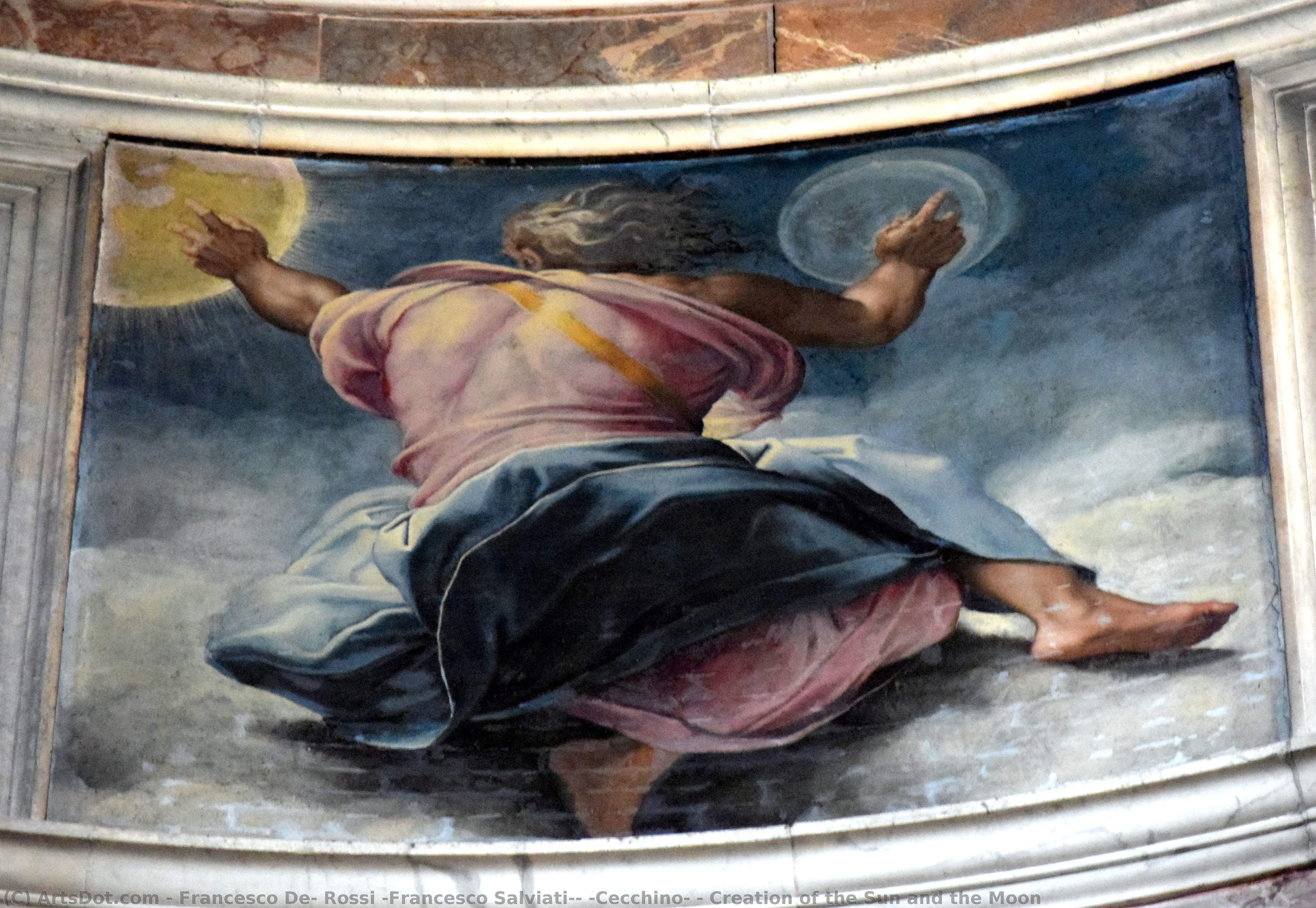 Creation Of The Sun And The Moon — Francesco De Rossi (francesco Salviati) (cecchino)