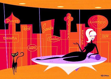 Queen Of The Strip — Josh Agle (shag)