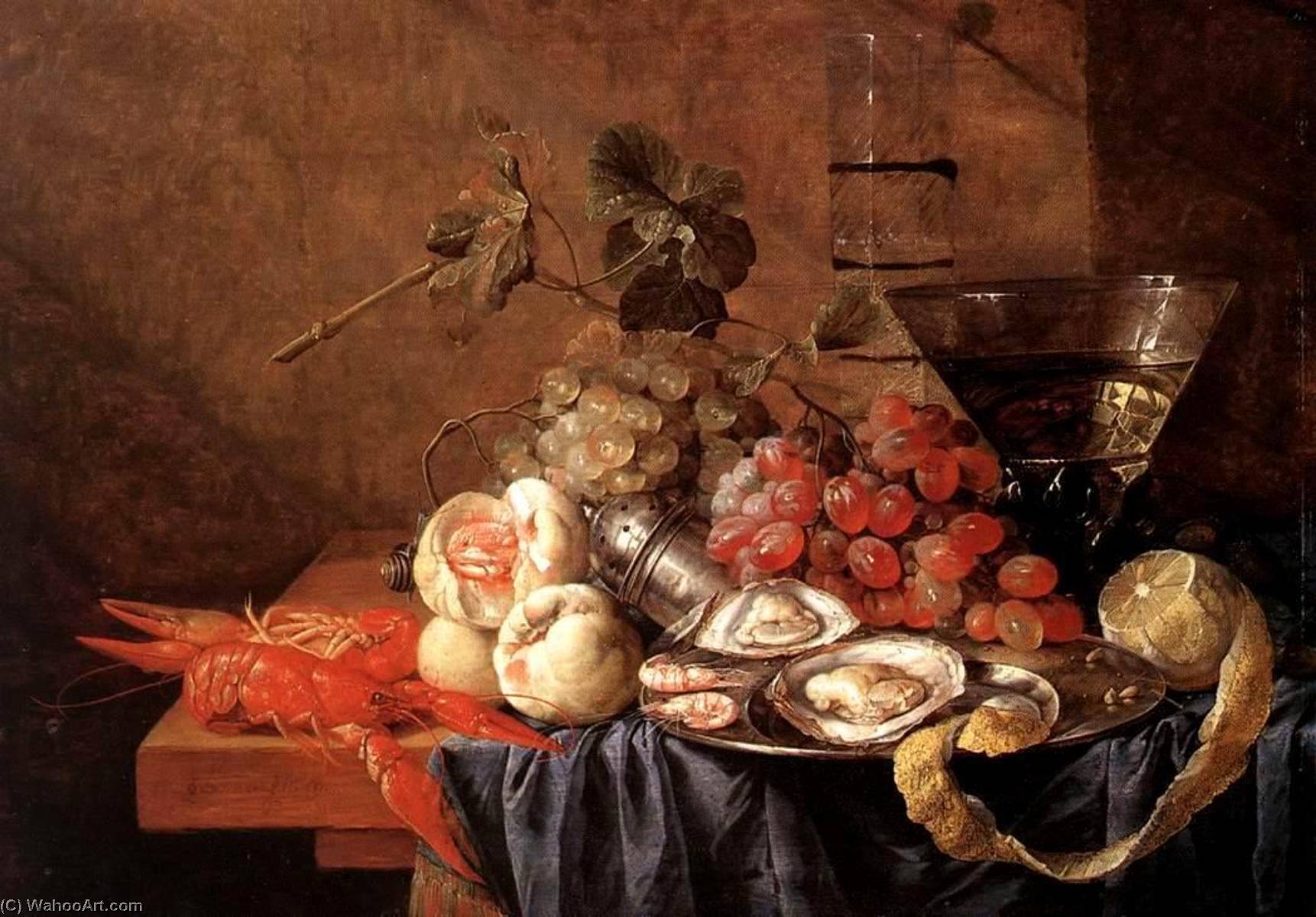 Fruits And Pieces Of Seafood — Jan Davidszoon De Heem