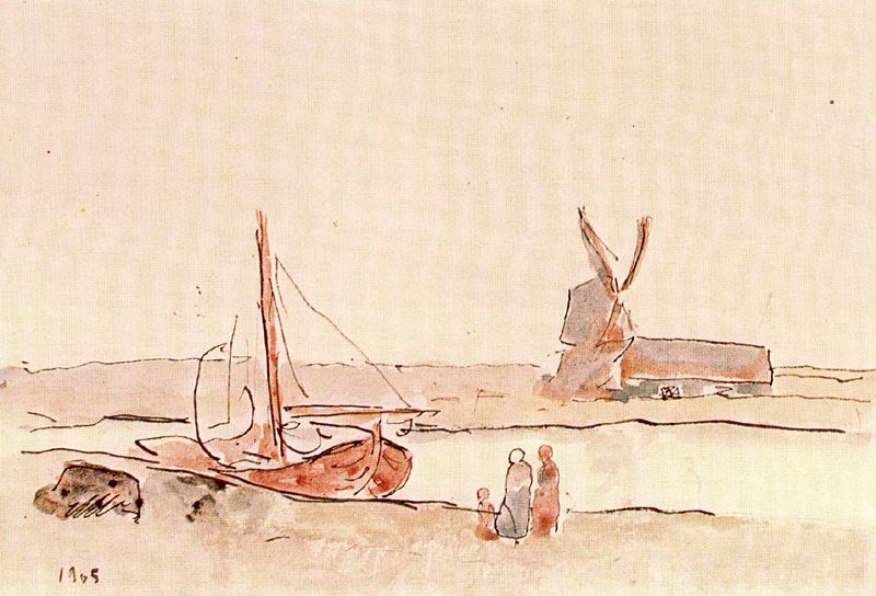 Boat On A Channel — Pablo Picasso