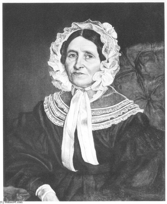 Bildnis Der Frau Pastor Hübbe, Geborener Wasmann — Friedrich Wasmann