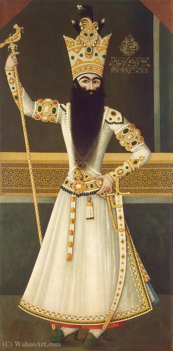 Portrait Of Fath Ali Shah Standing - Qlvr - (1107) — Mihr Ali