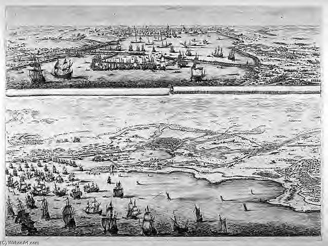 Plan Of The Siege Of La Rochelle — Stefano Della Bella