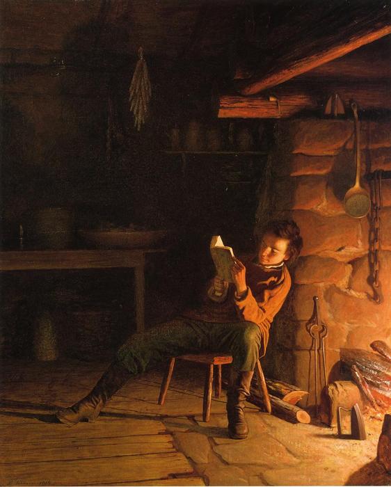 The Boyhood Of Abraham Lincoln — Jonathan Eastman Johnson