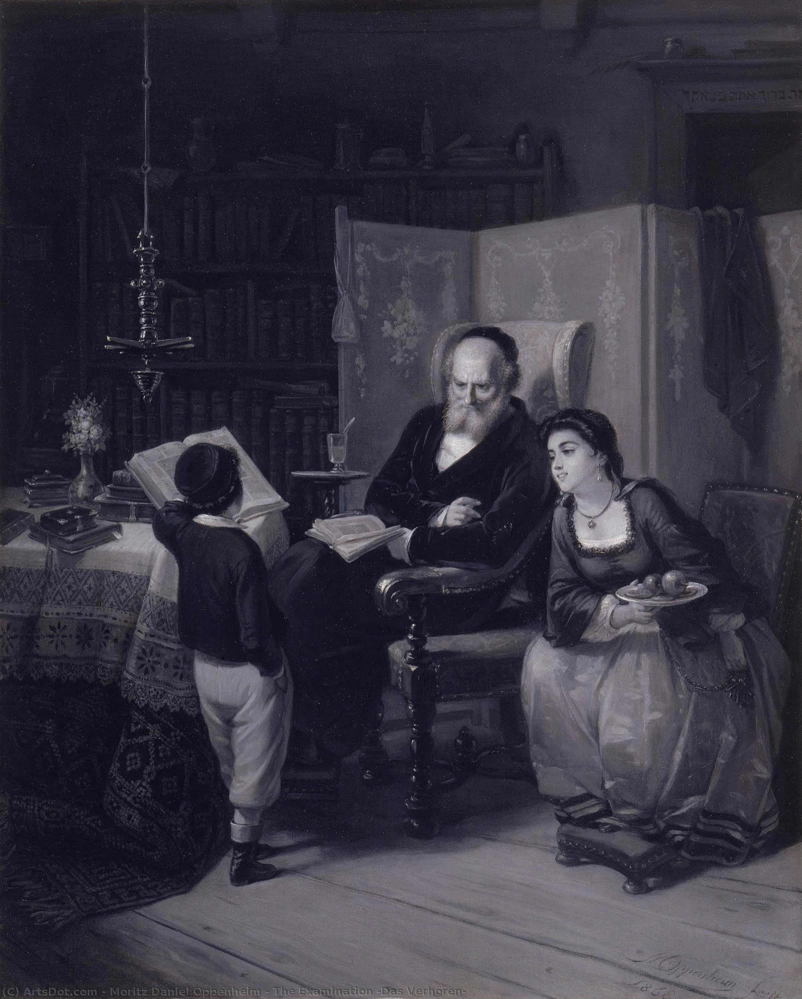 The Examination (das Verhören) — Moritz Daniel Oppenheim